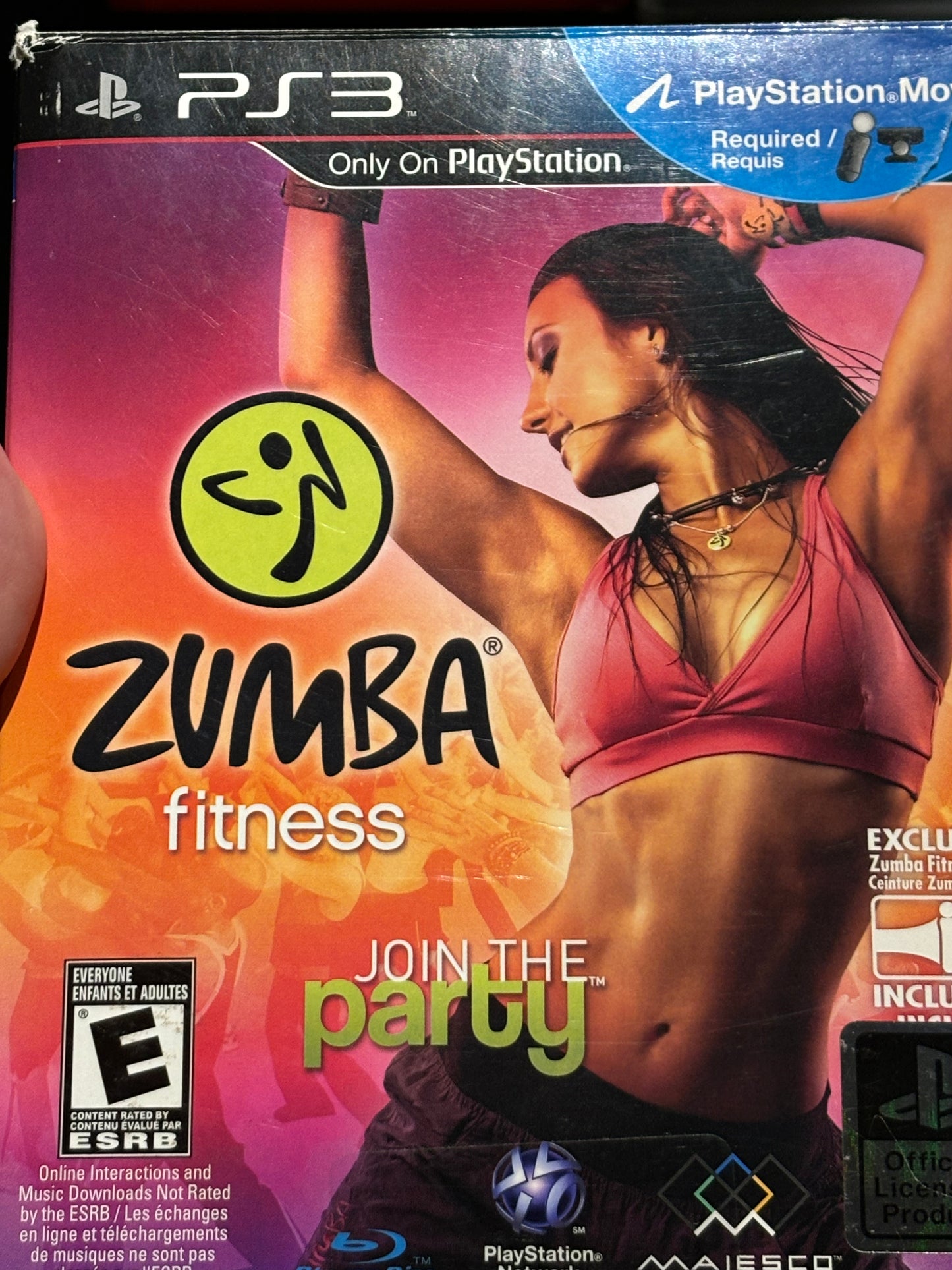 Zumba fitness Bundle avec ceinture Zumba.