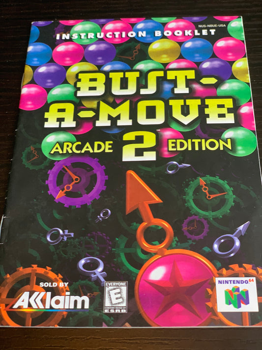 Livret Bust A Move Arcade 2 Edition