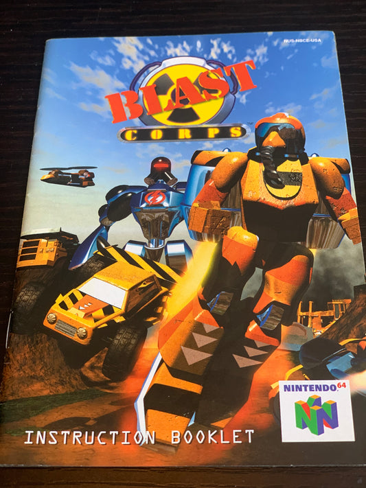 Livret Blast Corps