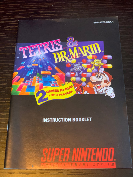 Livret Tetris & Dr. Mario