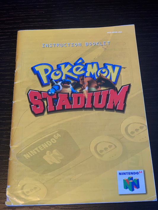 Livret Pokemon Stadium